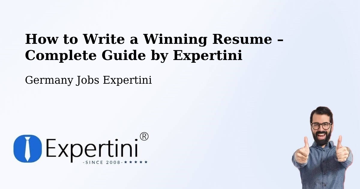 Resume Writing Guide for Job Seekers – Kleve - Kleve, Germany Jobs Expertini
